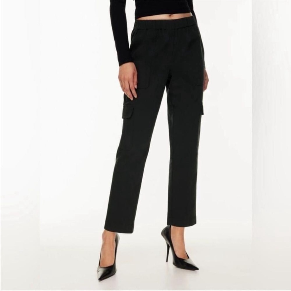 New! Babaton Titan Silk & Cotton Blend Cargo Pants - Gorgeous!